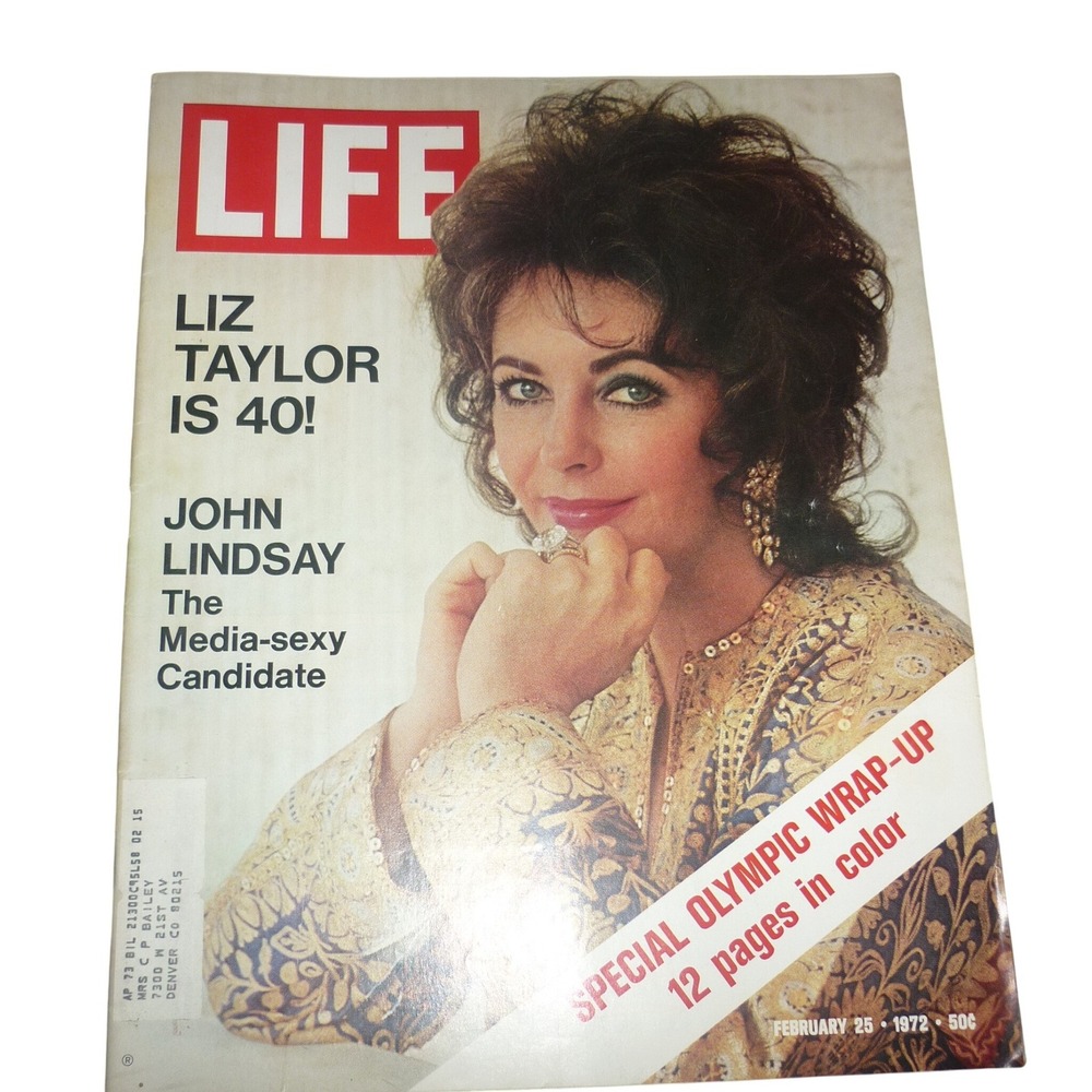 LIFE Magazine February 25 1972 Elizabeth Taylor 40th Birthday Howard Hughes
